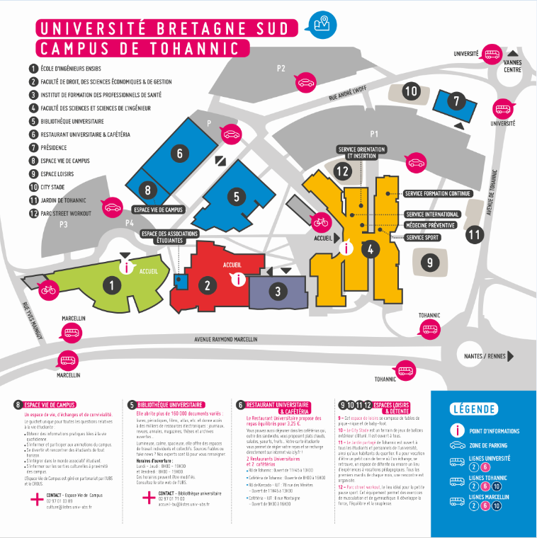 Plan du campus UBS